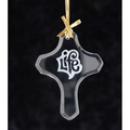 Cross Jade Glass Ornament